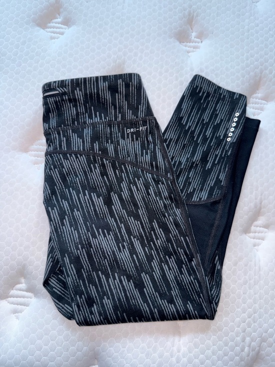 Nike Pants - 167. Nike Black & Gray Dri-FIT Athletic Leggings